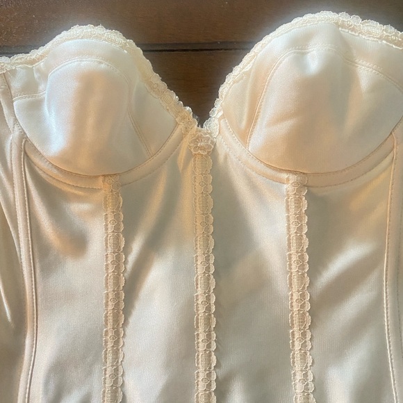 Carnival vintage women's cream bustier corset size 34B fairy castlecore regency - Picture 11 of 14
